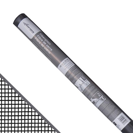 Saint-Gobain Adfors Saint-Gobain ADFORS 48 in. W X 25 ft. L Charcoal Fiberglass Insect Screen Cloth FCS11159-M